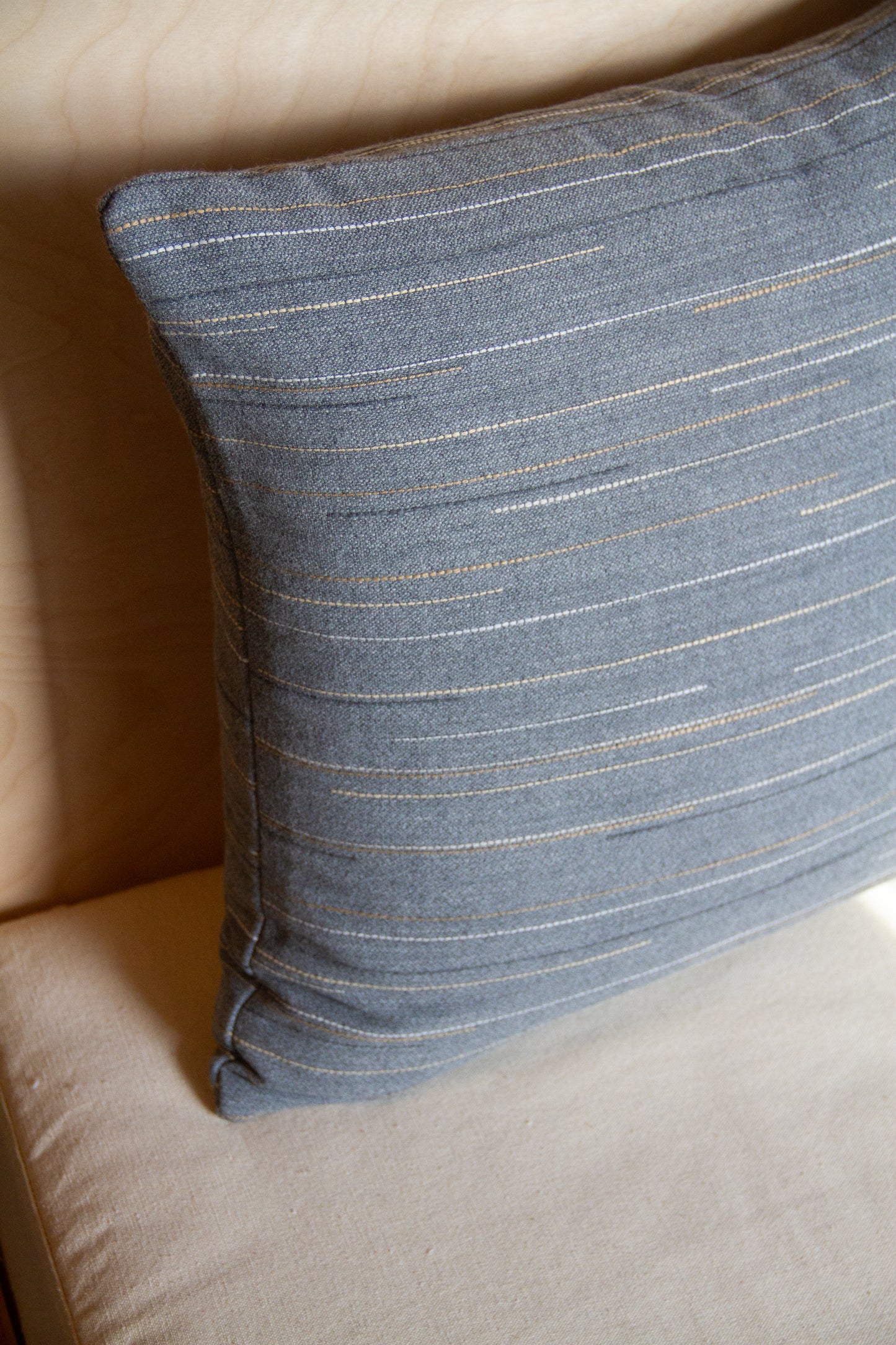 Perennials Lines in the Sand in Grey Hills Pillow Cover
