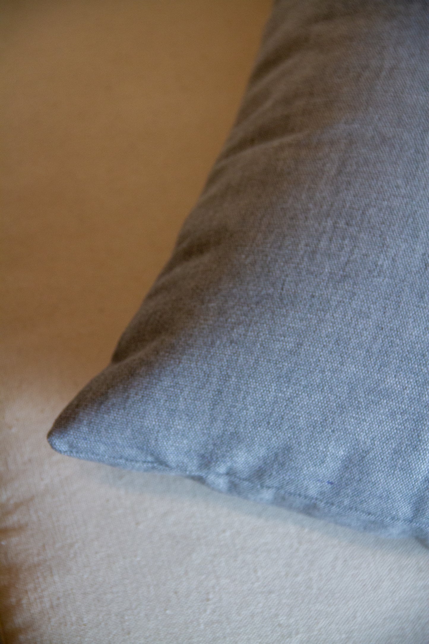 Perennials Slubby in Cement Pillow Cover