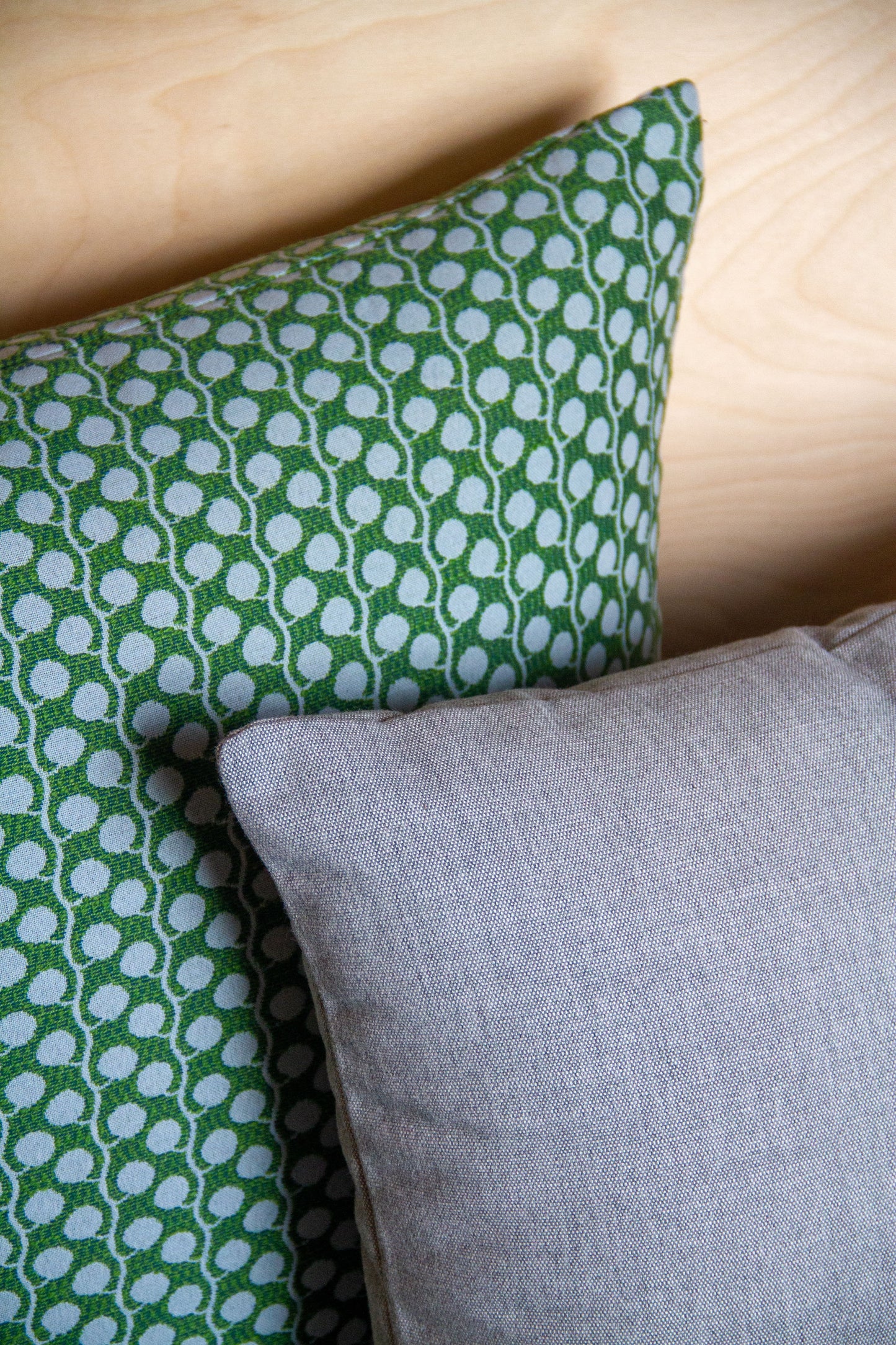 Perennials Slubby in Cement Pillow Cover