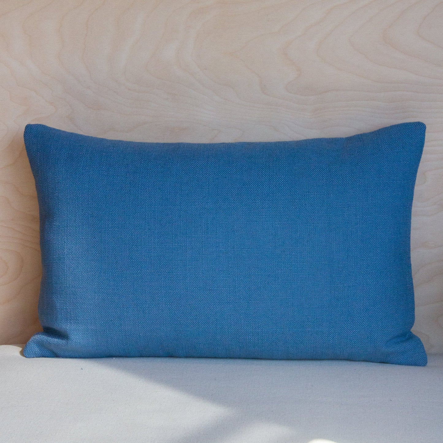 Fabricut Medium Weight Linen in Denim Pillow Cover