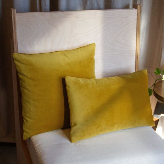 Saffron Velvet Pillow Cover