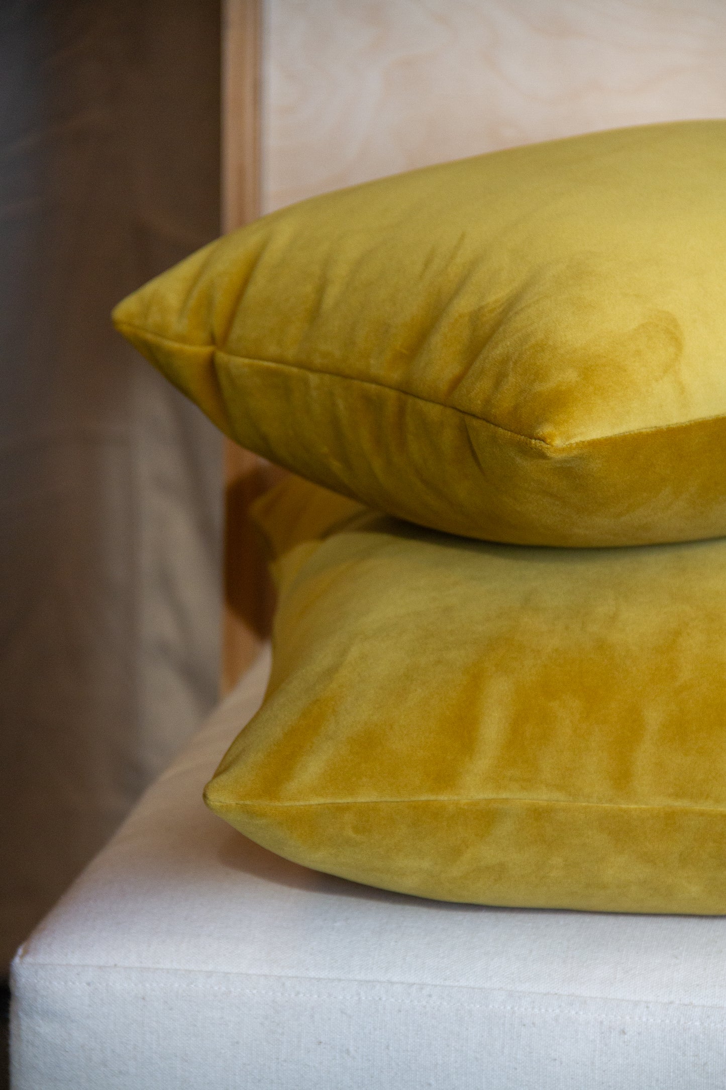 Saffron Velvet Pillow Cover