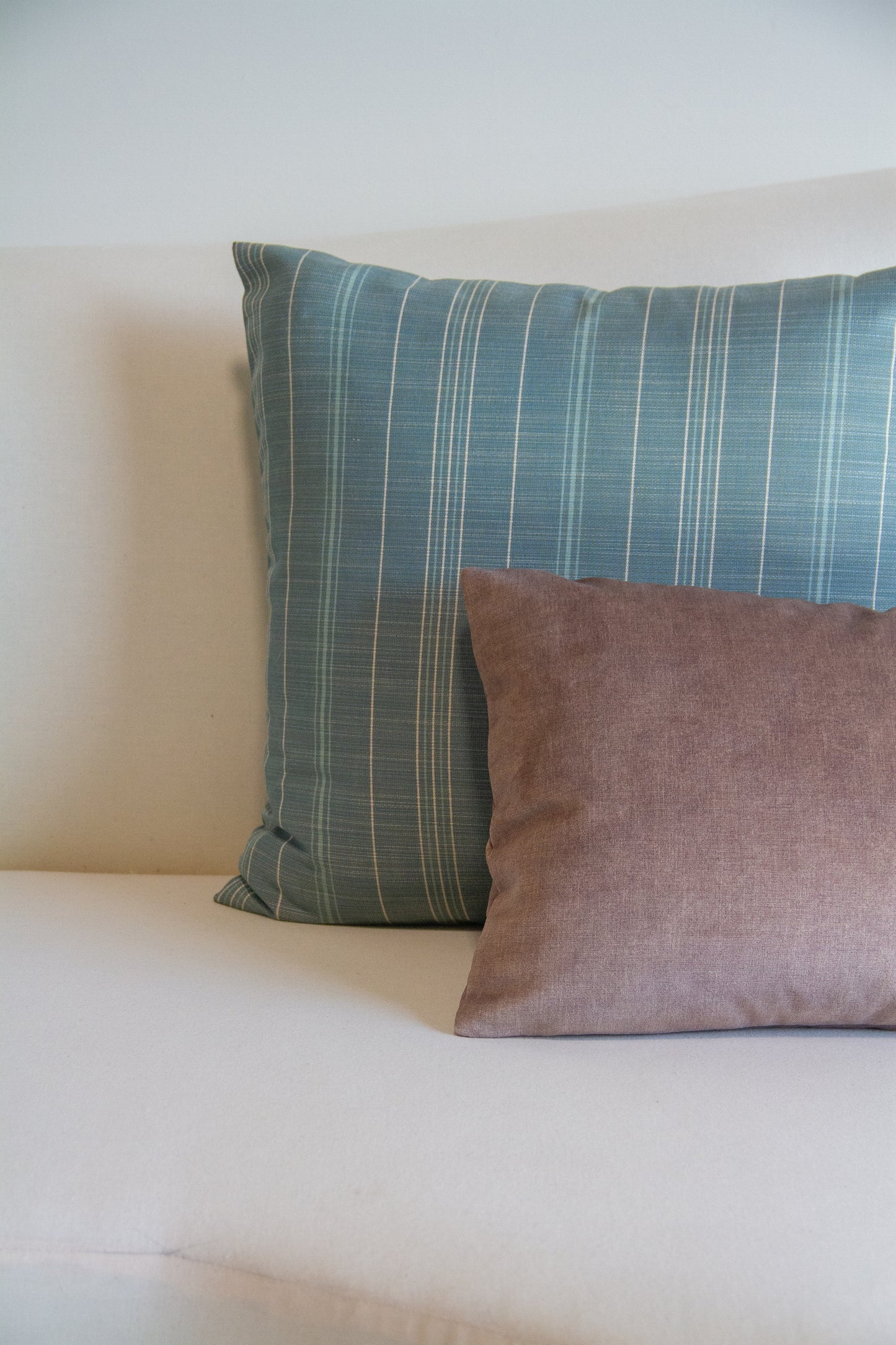 Teal Stripe Pillow Cover