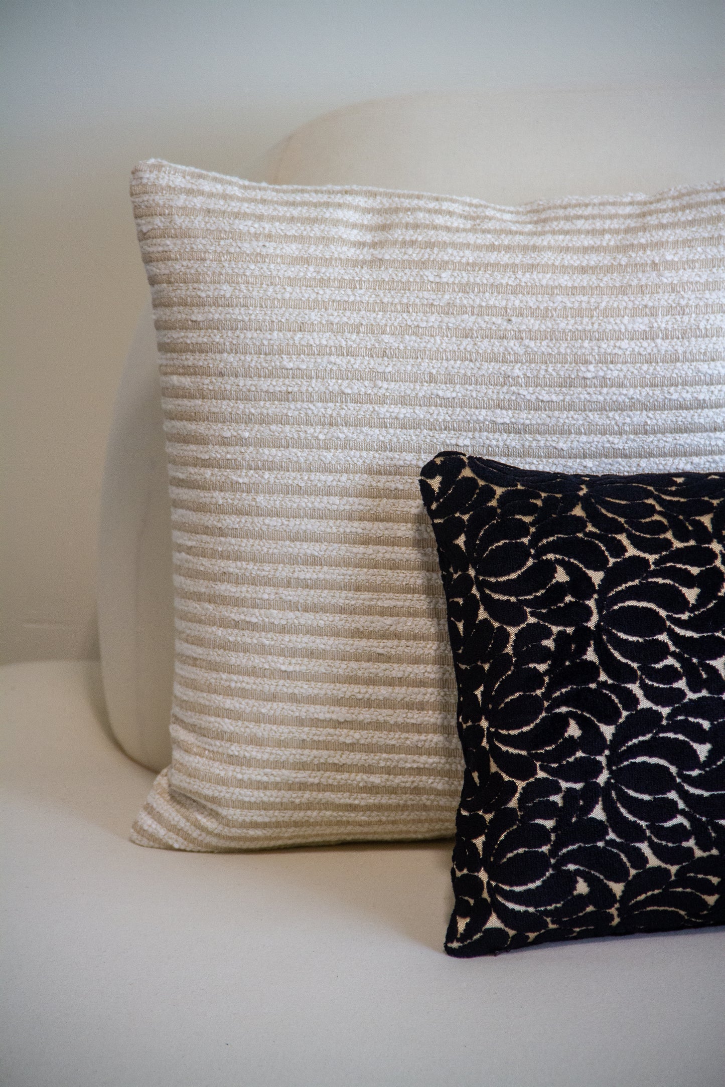 BDDW in Black Floral Velvet Pillow Cover