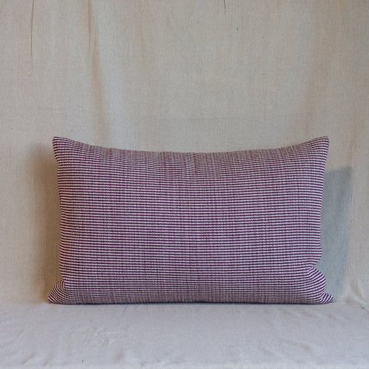 Kvadrat Fuse in Plum Pillow Cover