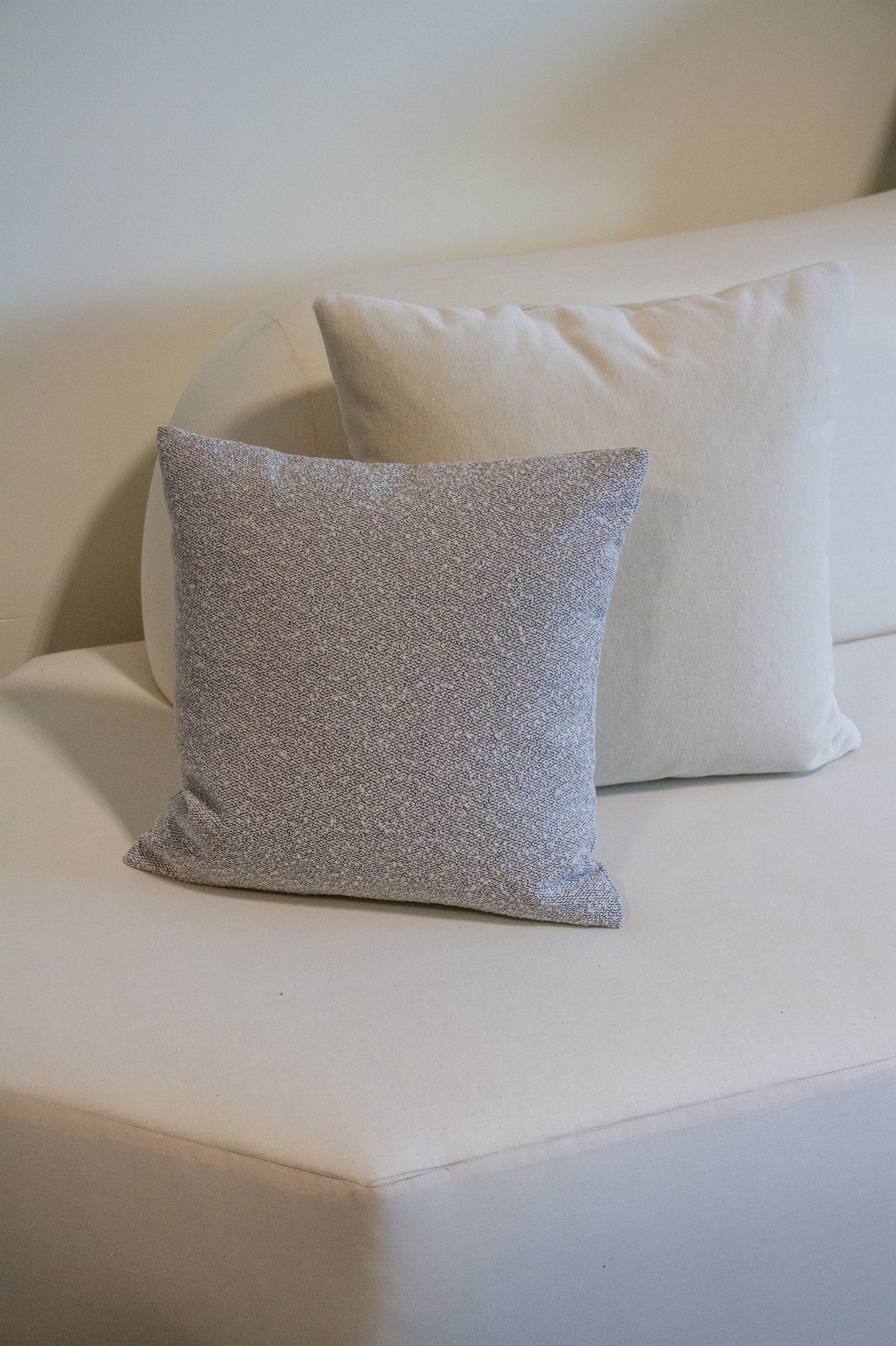Kravet Boucle in Grey Pillow Cover