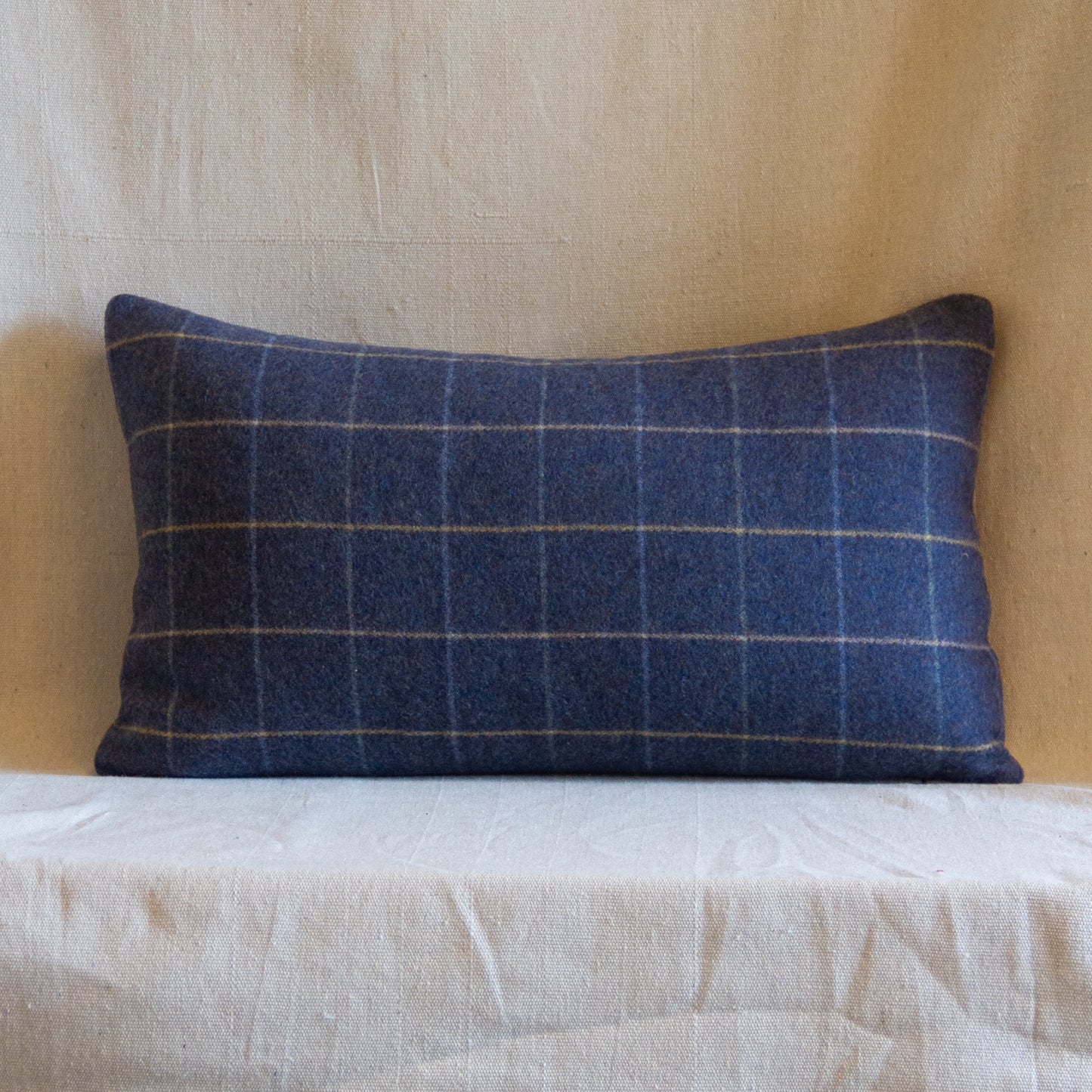 Marvic Textiles Hawke in Indigo Plaid Pillow Cover