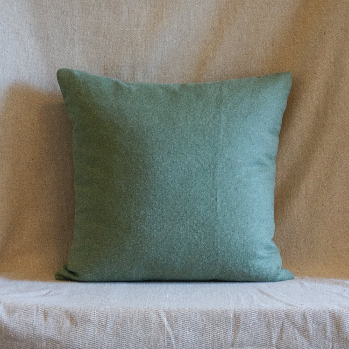 Green Linen Pillow Cover