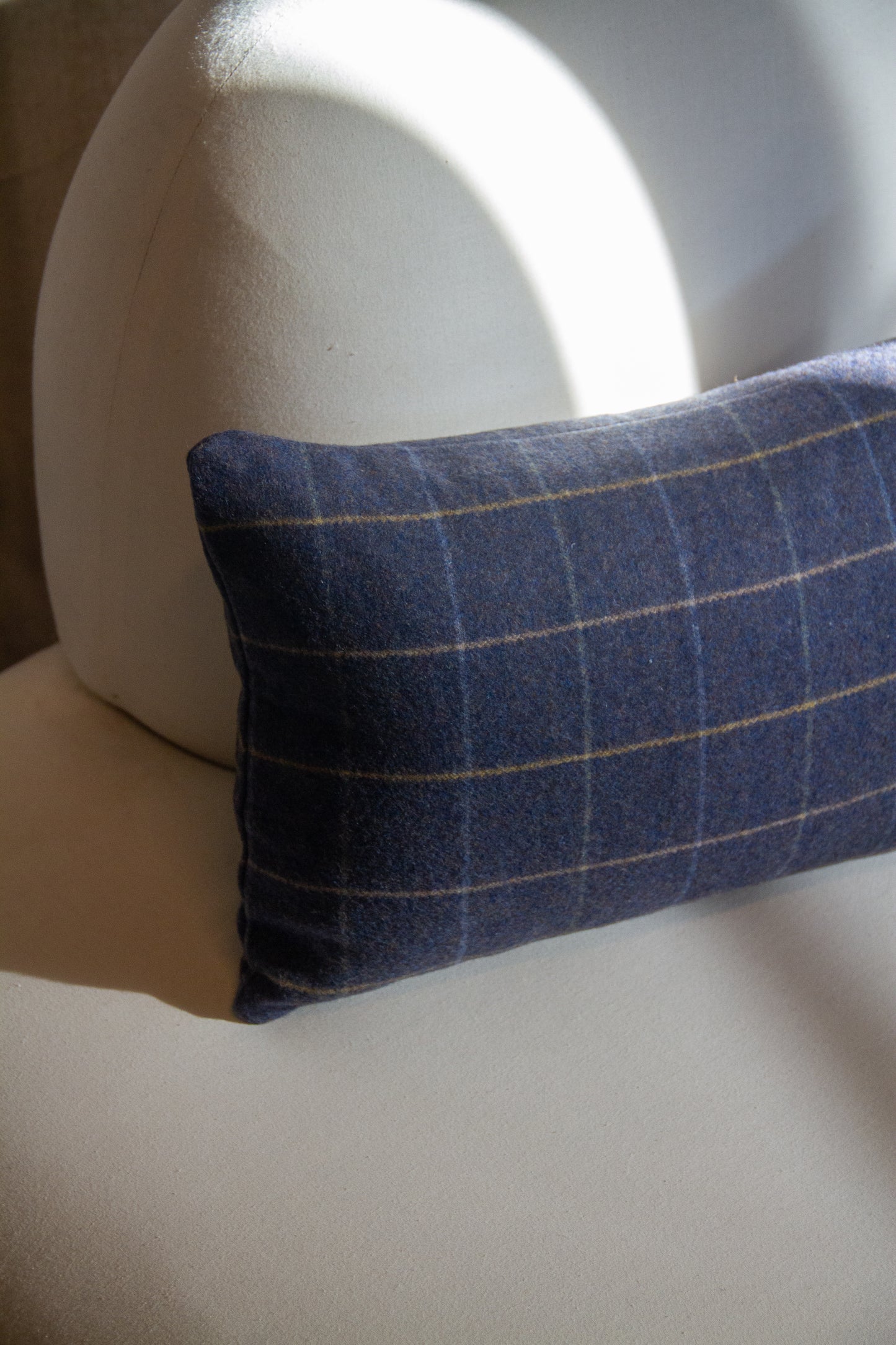 Marvic Textiles Hawke in Indigo Plaid Pillow Cover