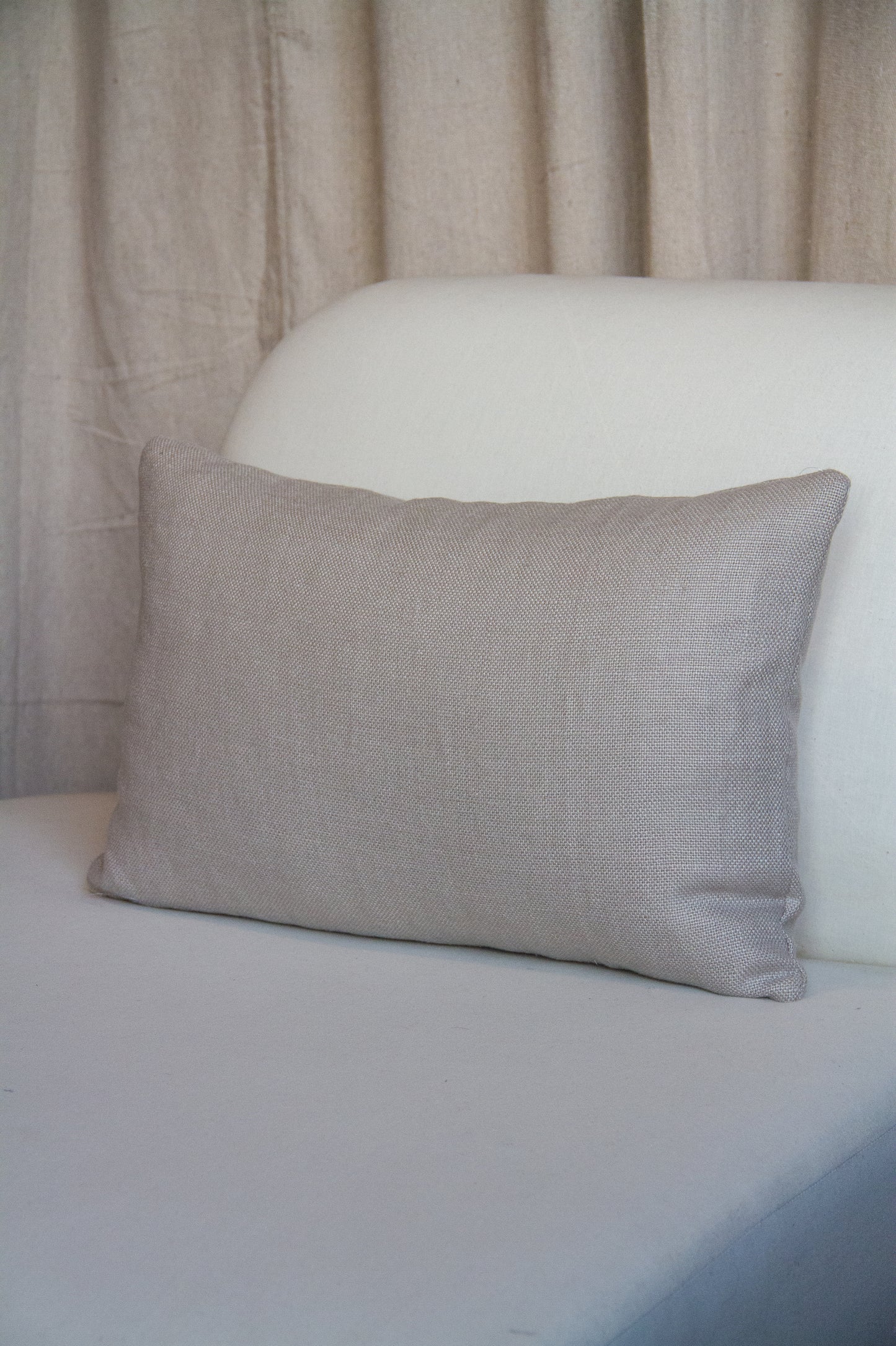 Fabricut Madison Linen in Ash Pillow Cover