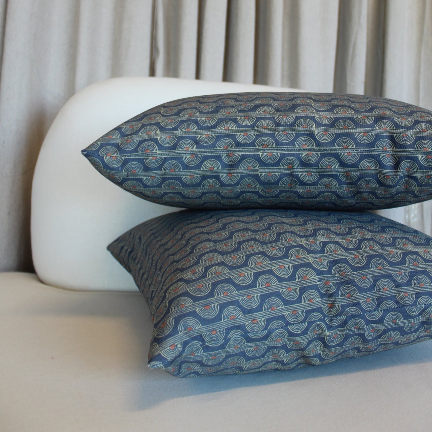 Block Shop Textiles Magnet in Navy Pillow Cover