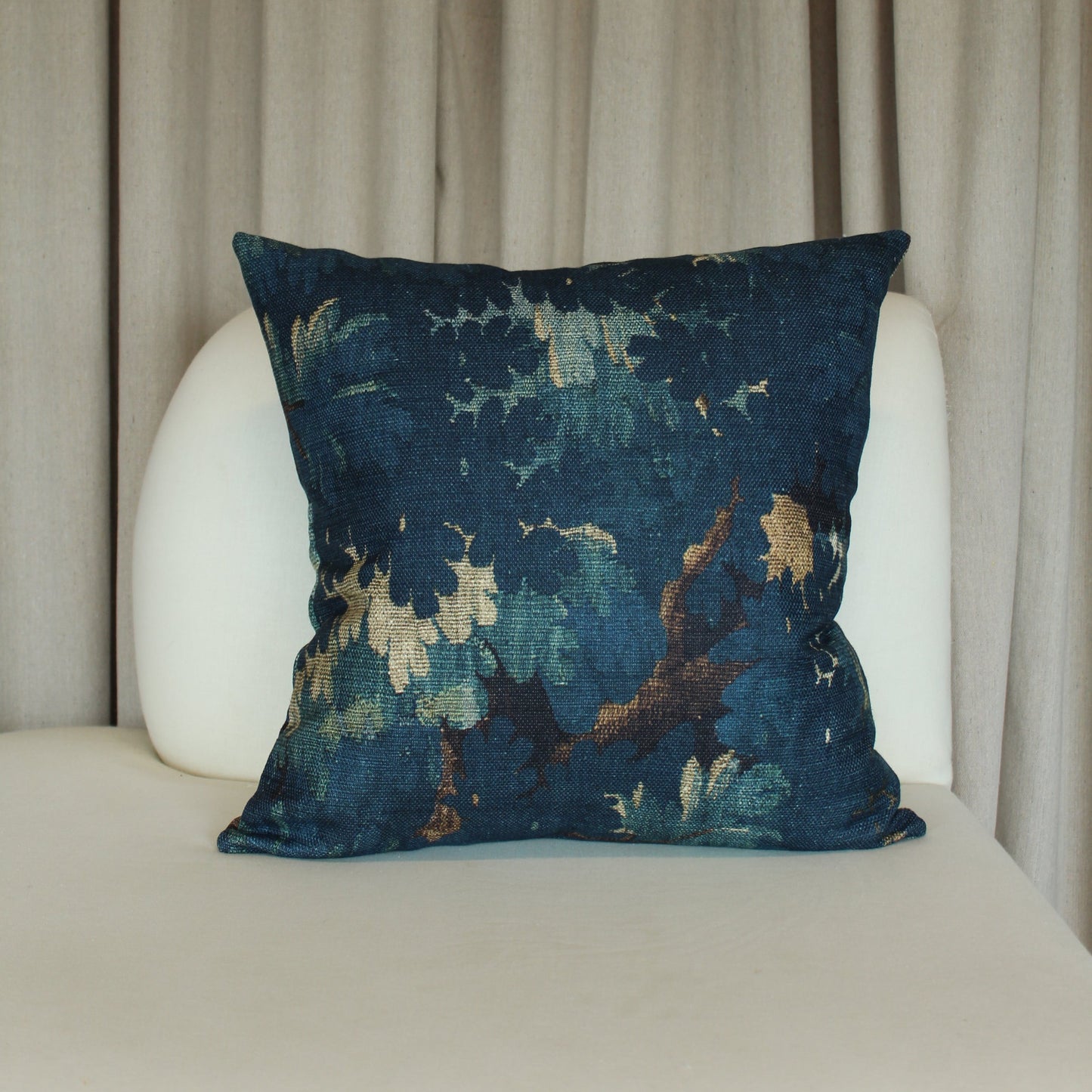 Dedar Schwarzwald Bleu in Nuit Pillow Cover