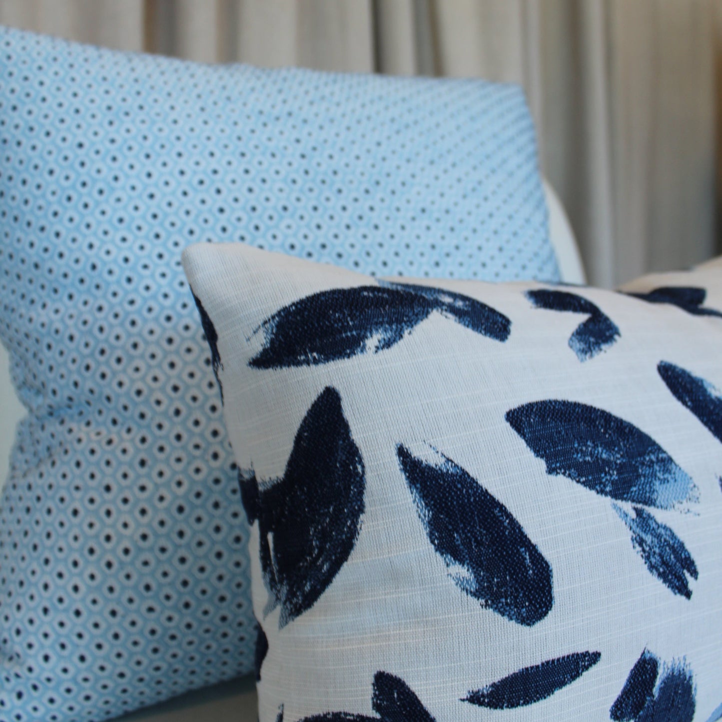 Perennials Breezy in Lapis Pillow Cover