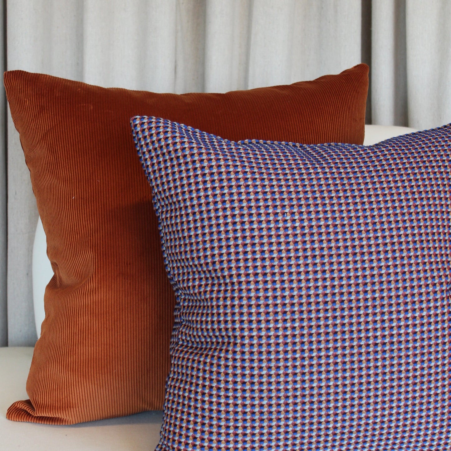 Rose Uniacke Medium Corduroy in Conker Pillow Cover