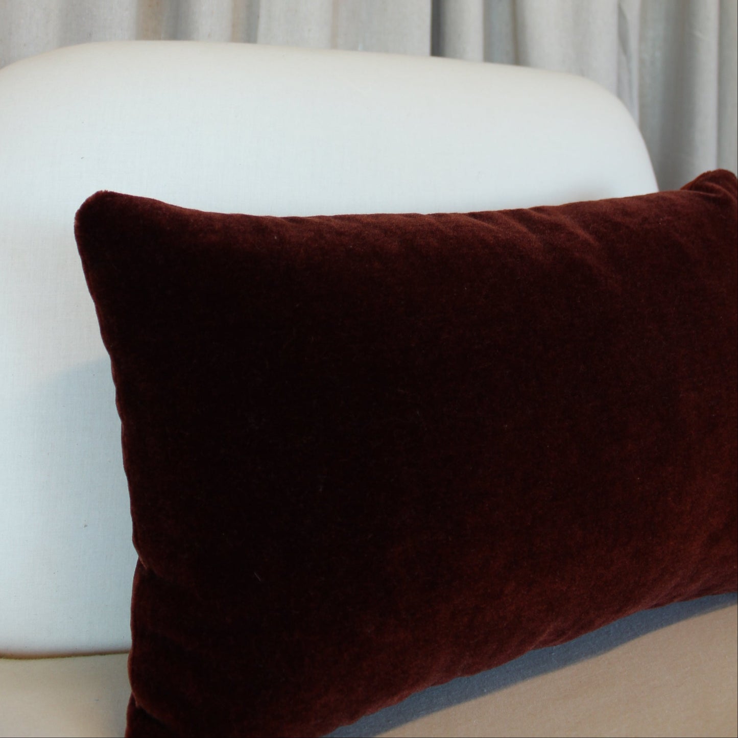 Rose Uniacke Mohair in Redwood Pillow Cover