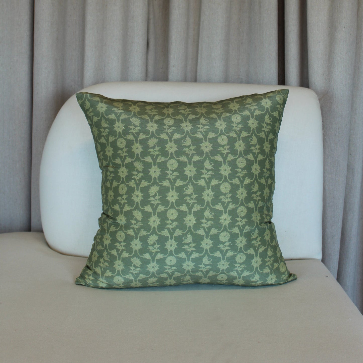 Zak & Fox Madhuban in Green Pillow Cover