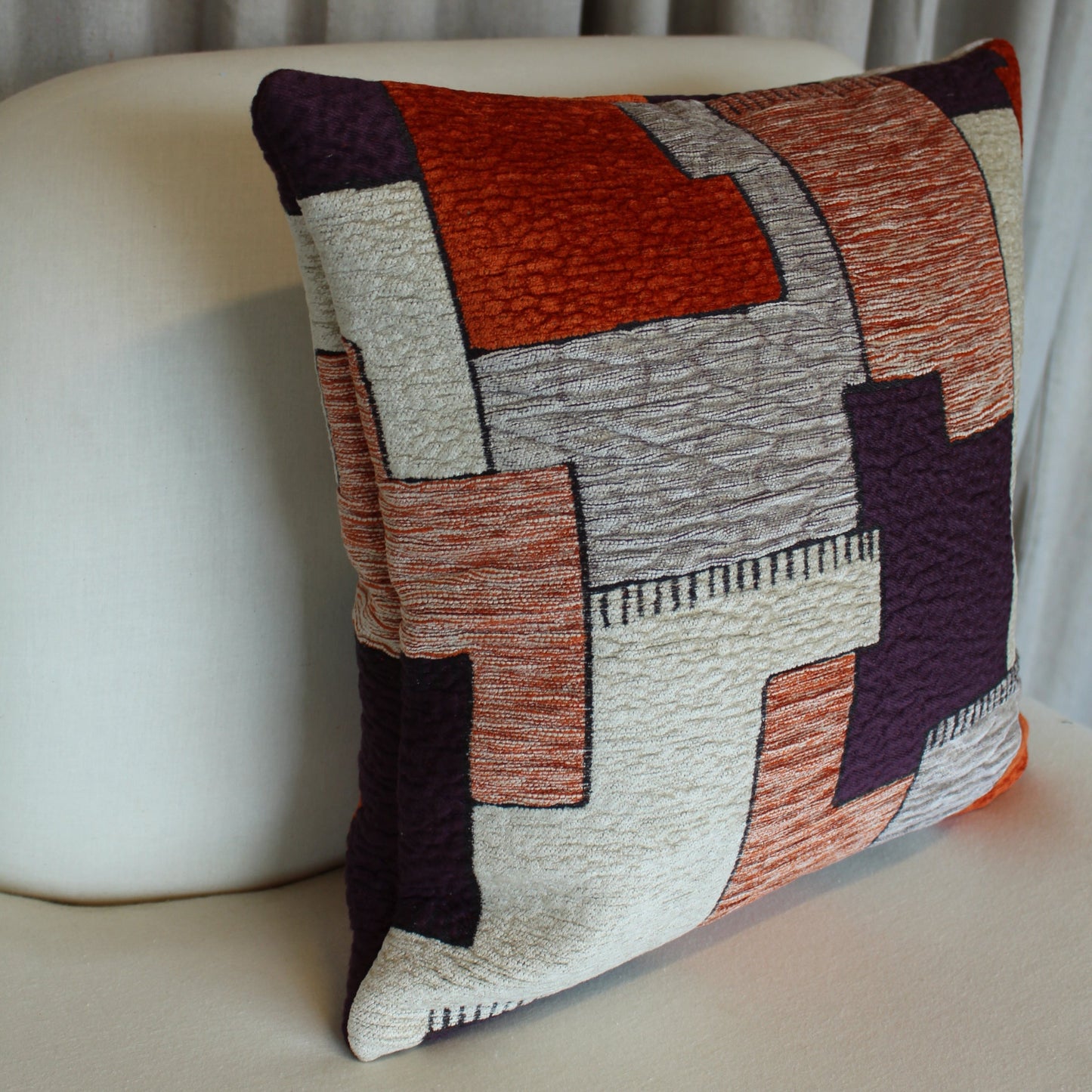 Zinc Textile Saddle Blanket in Marmolite Pillow Cover