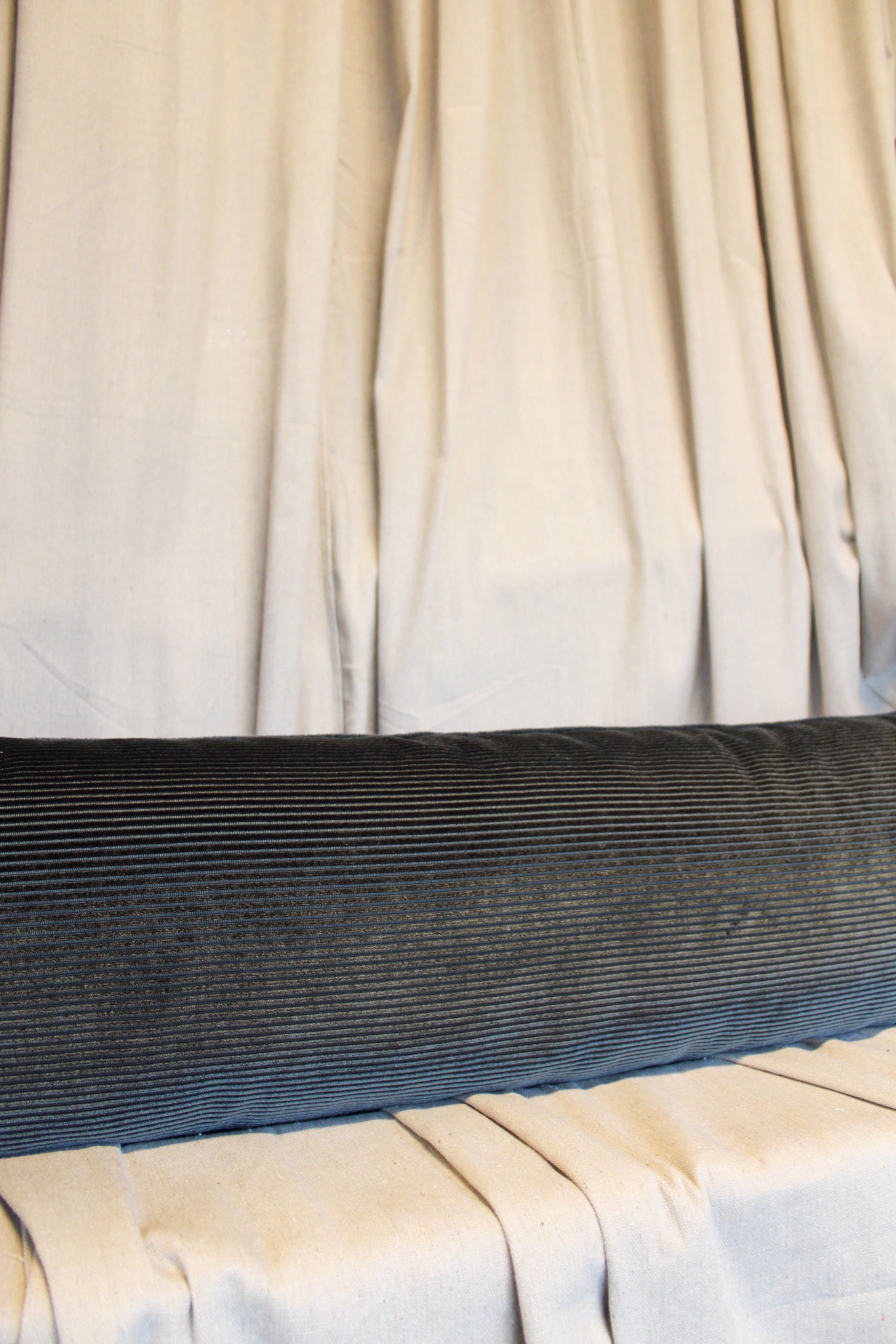 Dedar & Designtex | Alpaca Alto & Velvet Corduory | Col25 & Deep Olive Pillow Cover