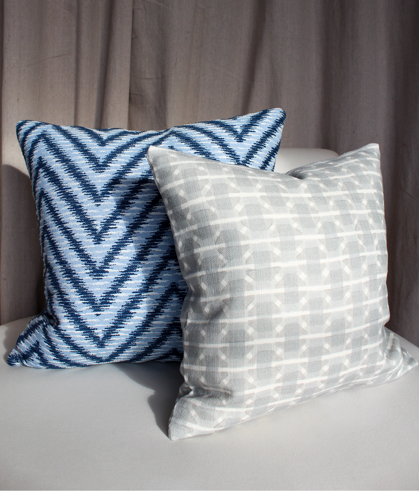 Galbraith and Paul Tartan Bartram White Pillow Cover