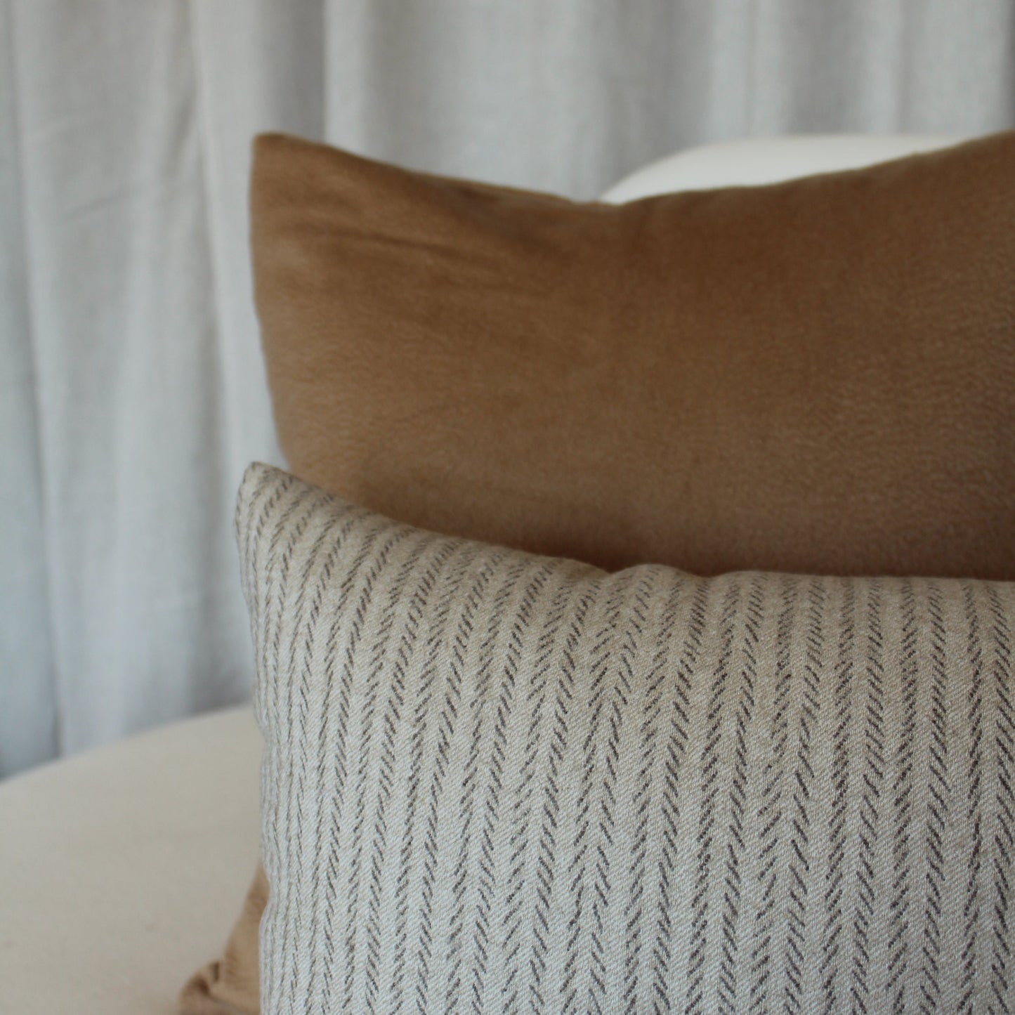 Holland & Sherry Royal Troon in Blond Camel Pillow Cover