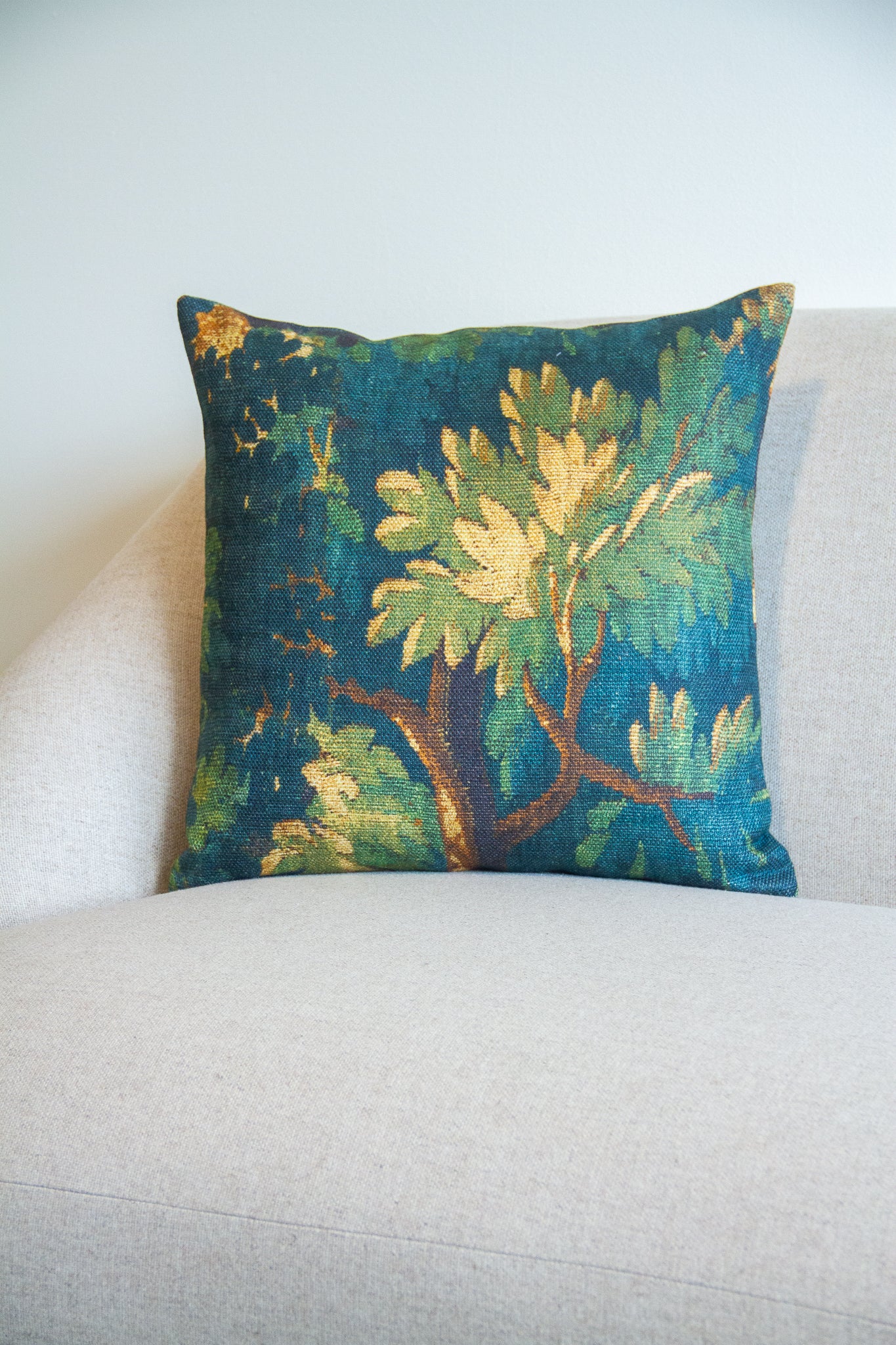 Dedar Schwarzwald in Verdure Pillow Cover