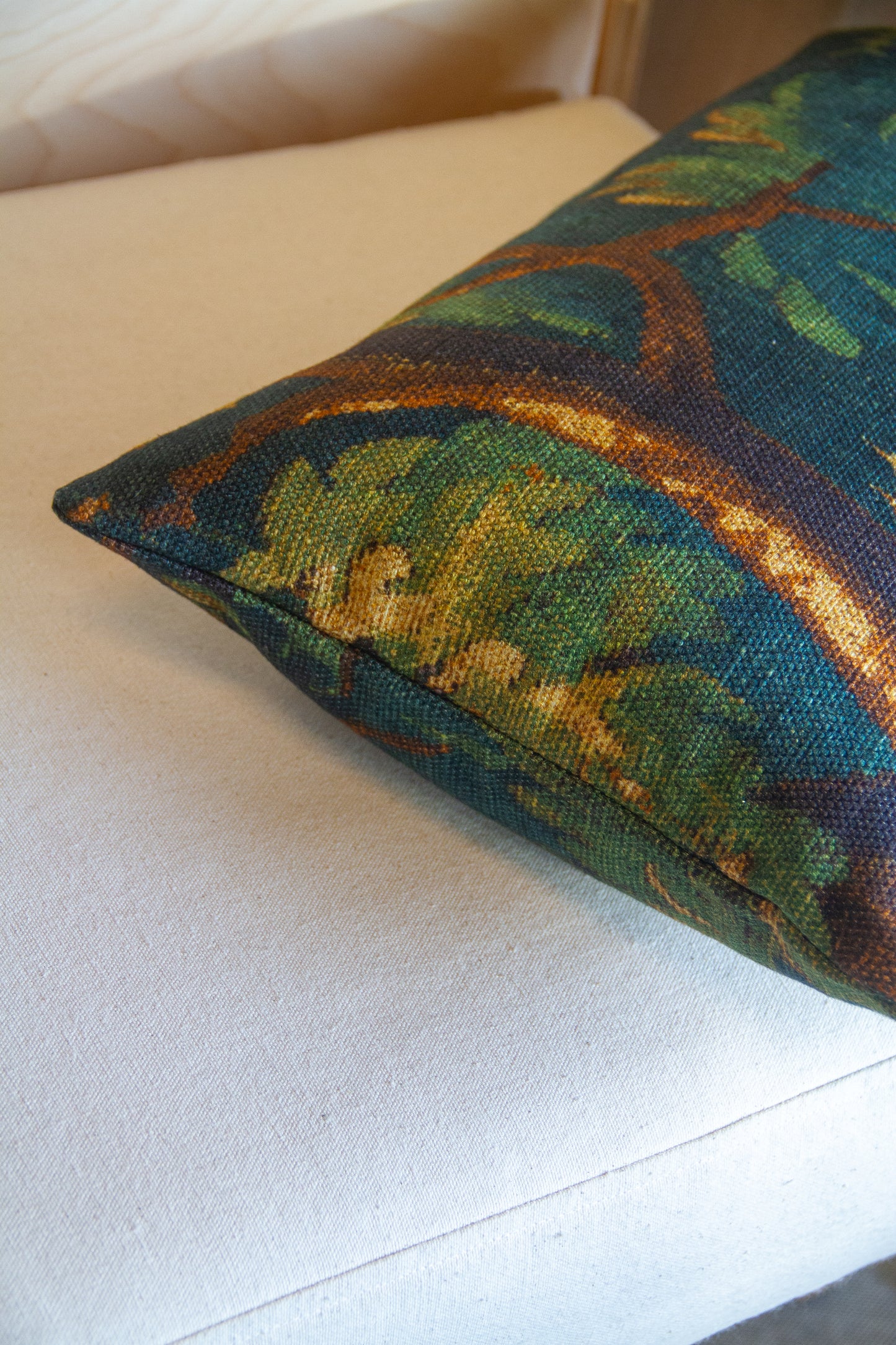 Dedar Schwarzwald in Verdure Pillow Cover