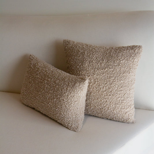 Kravet Boucle in Beige Pillow Cover