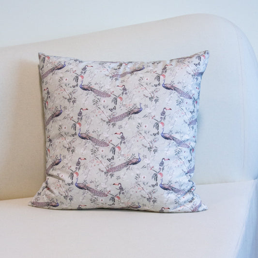 Exotic Birds Pillow Cover