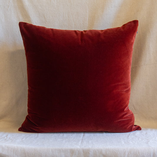 Rust Velvet Pillow Cover