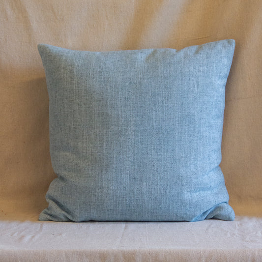 Mint Blue Linen Pillow Cover