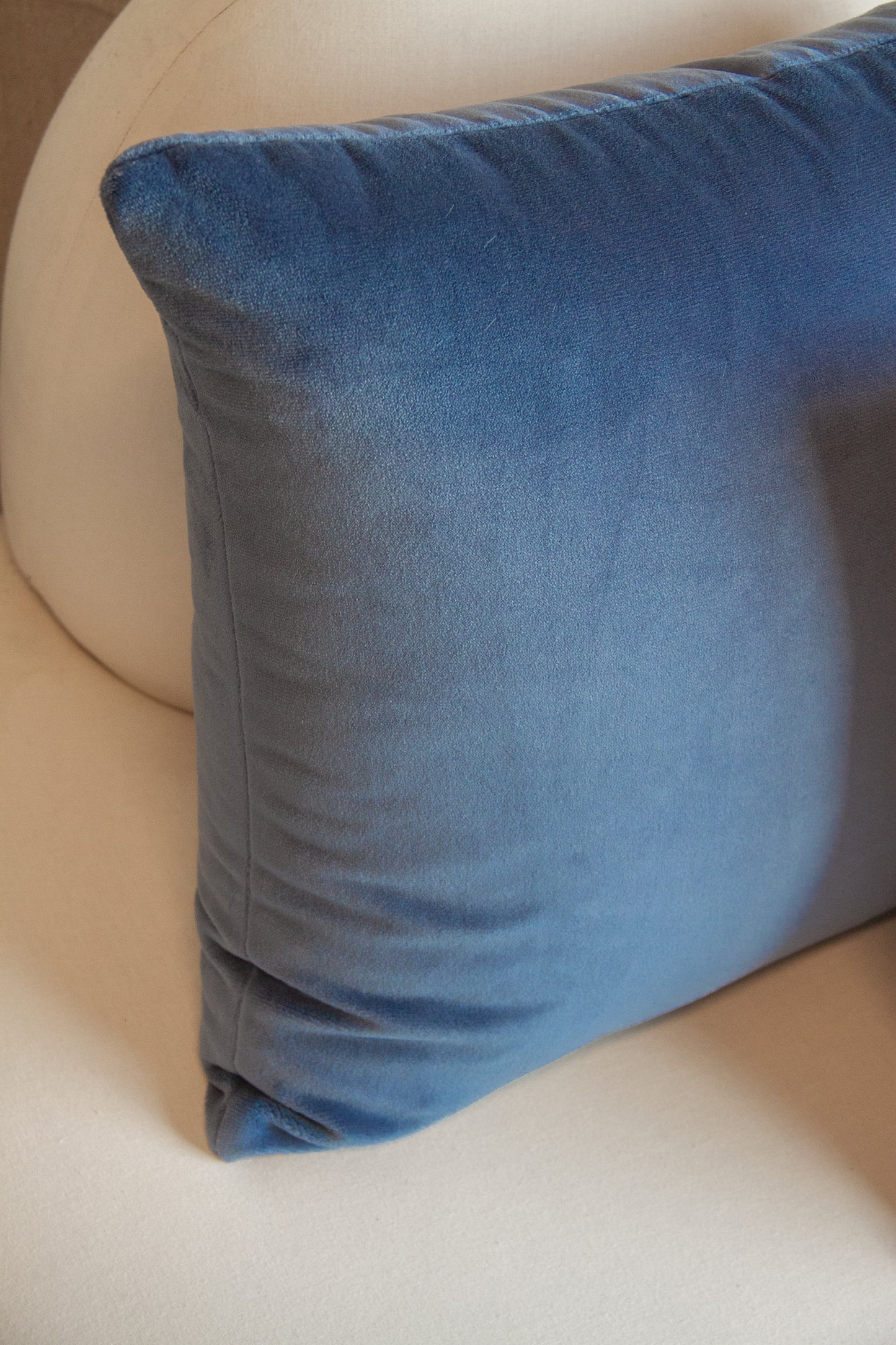 Kravet Blue Velvet Pillow Cover