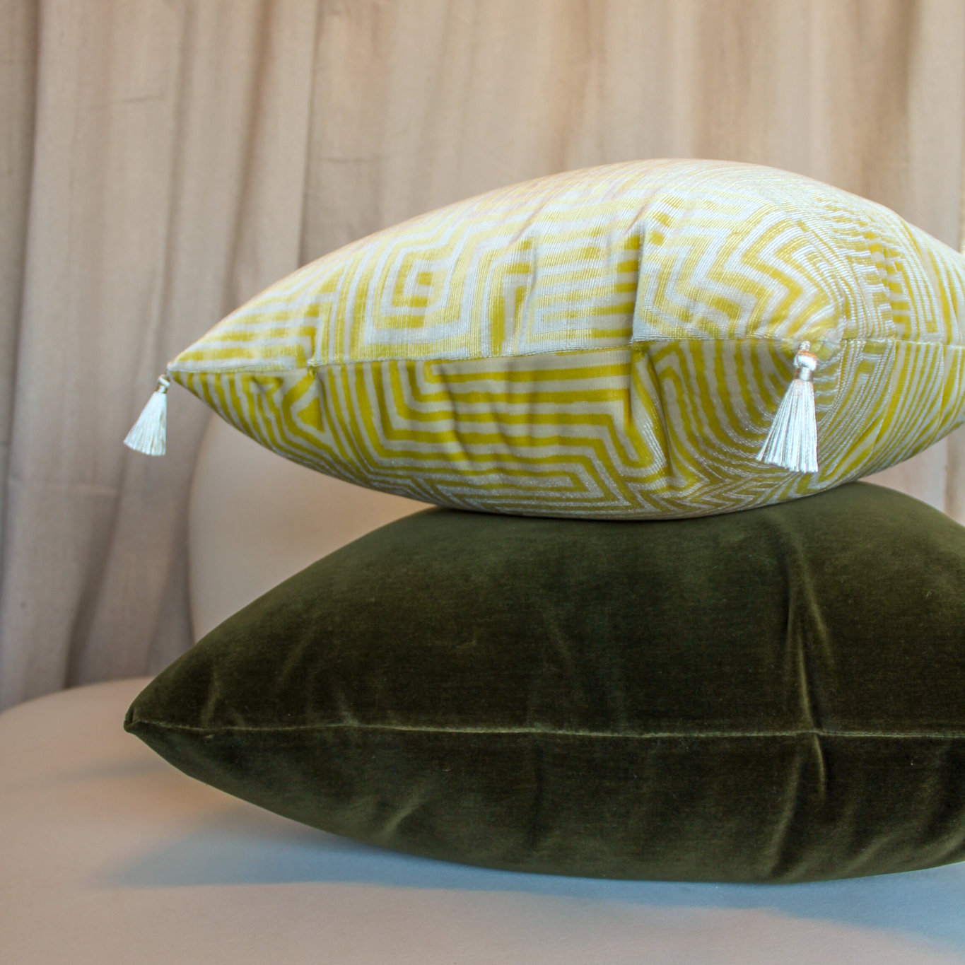 Dedar Jamu Jungle Col. 5 With Tassels Pillow Cover