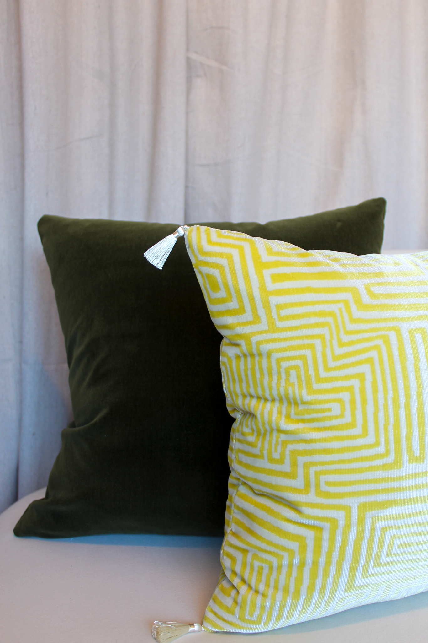 Dedar Jamu Jungle Col. 5 With Tassels Pillow Cover