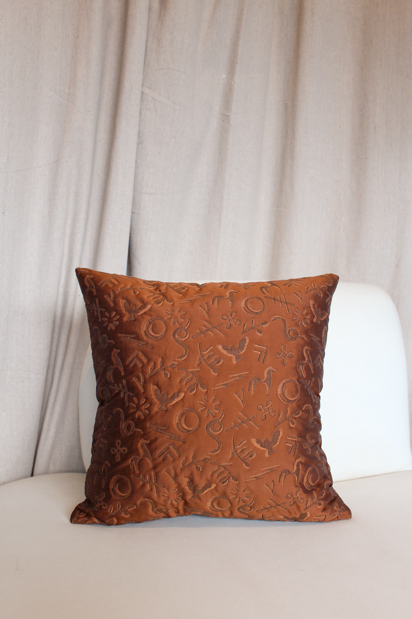 Holland & Sherry with TBD Back Folklore Red Earth Pillow Cover