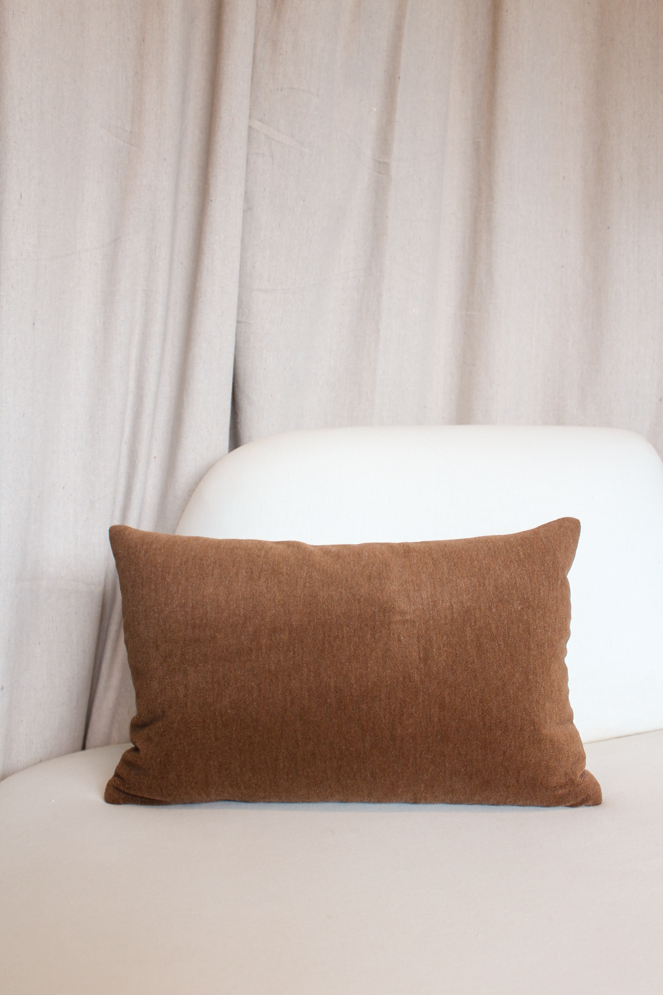 Schumacher Alpaca Velvet Praline Pillow Cover